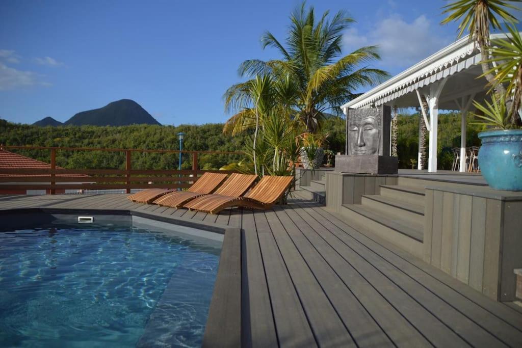 La Villa Coconut Vue A 180° Mer Rocher Du Diamant Le Diamant Luaran gambar